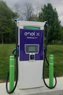 Image of a JuicePump 175 kW commercial EV charger located at State Electric Company in Holly, MI.